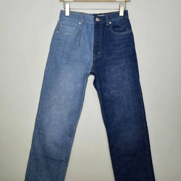 Asos Women's Two Toned Jeans Size 25 New - Picture 2 of 8